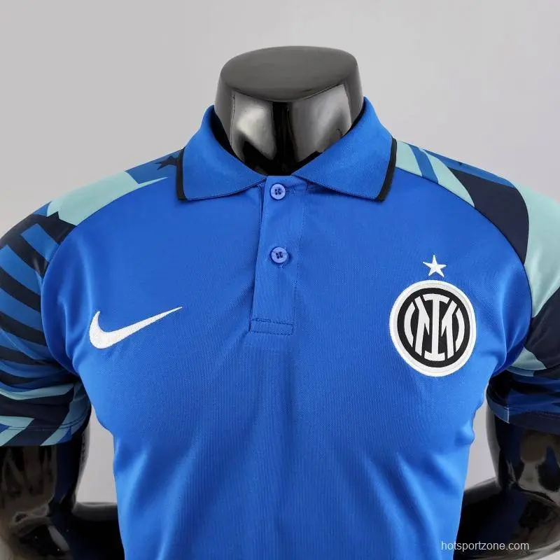 Inter Milan 2022/23 Polo Blue Boutique Jersey