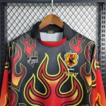 Japan 1998 Goalkeeper Red Flame Retro Jersey