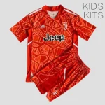 Juventus 2022/23 Goalkeeper Kids Jersey And Shorts Kit