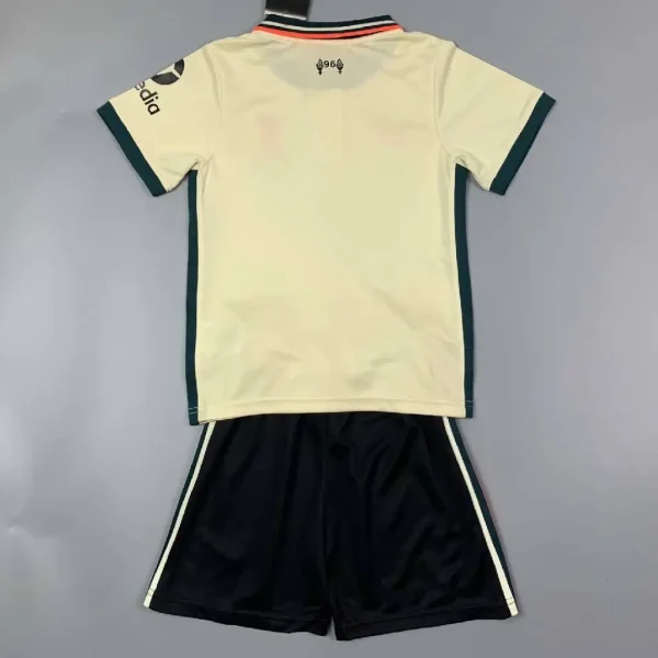 Liverpool 2021/22 Away Kids Jersey And Shorts Kit