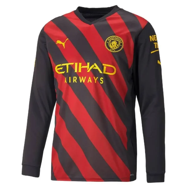 Manchester City 2022/23 Away Long Sleeve Jersey