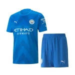 Manchester City 2022/23 Goalkeeper Kids Jersey And Shorts Kit