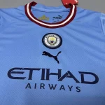 Manchester City 2022/23 Home Kids Jersey And Shorts Kit