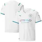 Manchester City Puma Youth 2021/22 Away Replica Jersey - White