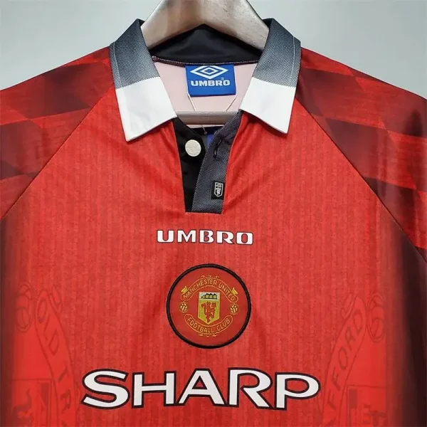Manchester United 1996 Home Long Sleeve Retro Jersey