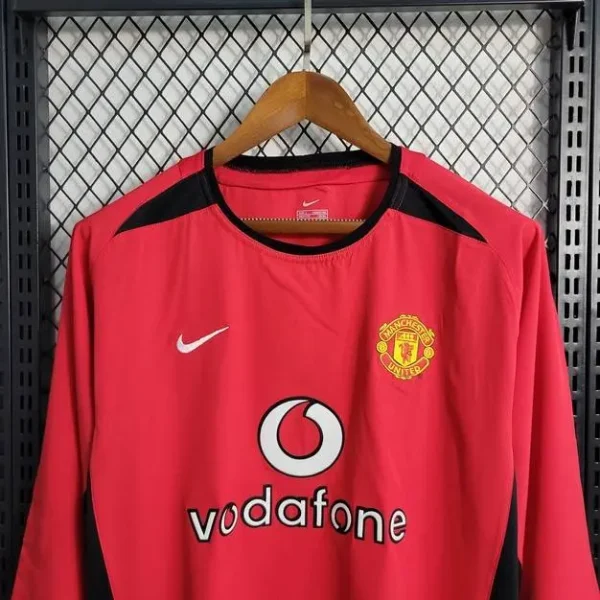 Manchester United 2002/04 Home Long Sleeve Retro Jersey