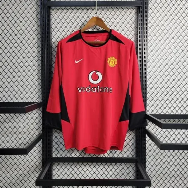 Manchester United 2002/04 Home Long Sleeve Retro Jersey