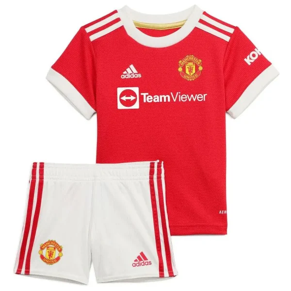 Manchester United 2021/22 Home Kids Jersey And Shorts Kit