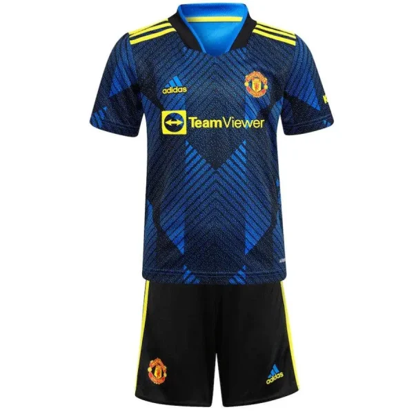 Manchester United 2021/22 Third Kids Jersey And Shorts Kit