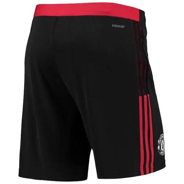 Manchester United Adidas Aeroready Training Shorts - Black