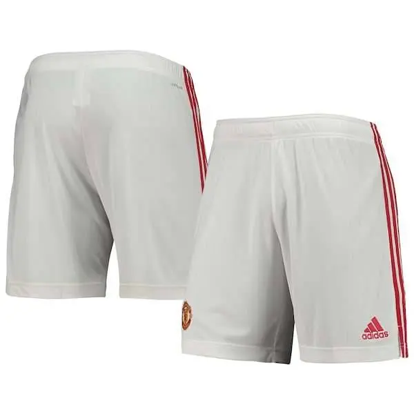 Manchester United Adidas Home Replica Aeroready Shorts - White