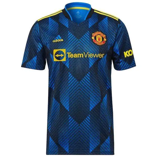Manchester United Adidas Youth 2021/22 Third Replica Jersey - Blue