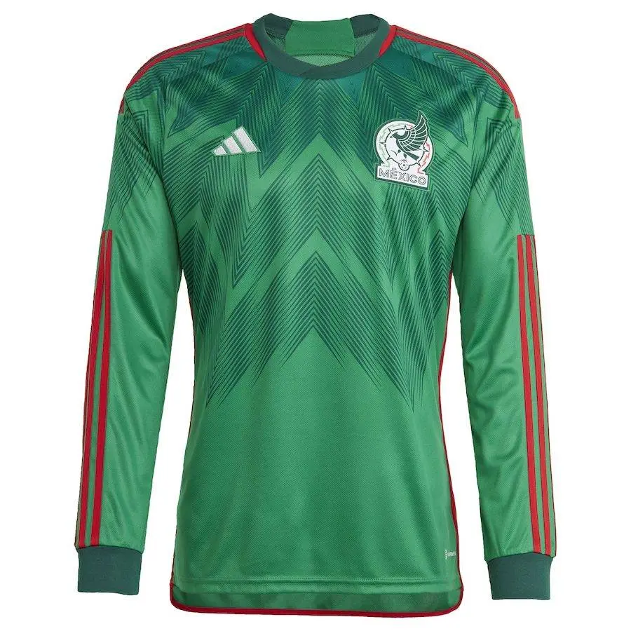 Mexico 2022 World Cup Home Long Sleeves Jersey