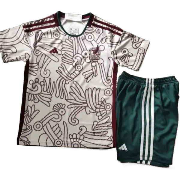 Mexico 2022/23 Away Kids Jersey And Shorts Kit