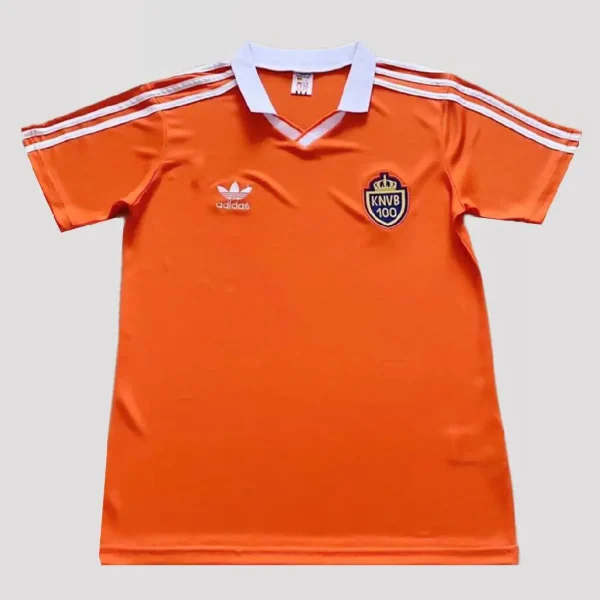 Netherlands 1988 Home 100 Years Commemorate Retro Jersey