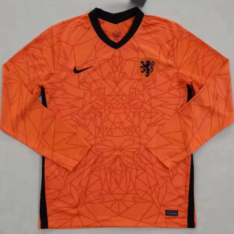 Netherlands 2021 Home Long Sleeves Jersey