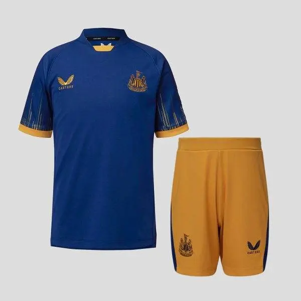 Newcastle United 2022/23 Away Kids Jersey And Shorts Kit