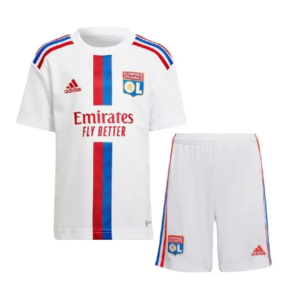 Olympique Lyonnais 2022/23 Home Kids Jersey And Shorts Kit