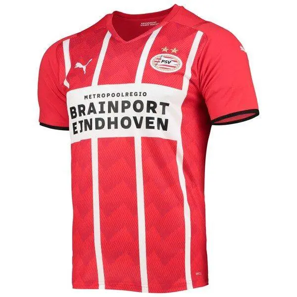PSV Eindhoven 2021/22 Home Replica Jersey - Red/white