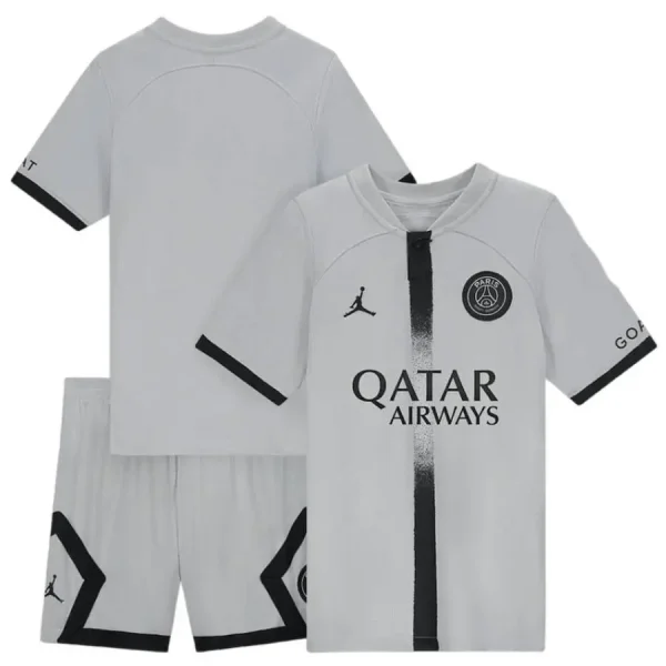 Paris Saint-Germain 2022/23 Away Kids Jersey And Shorts Kit