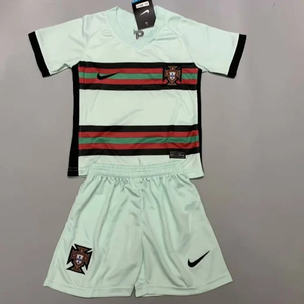 Portugal 2021 Away Kids Jersey And Shorts Kit