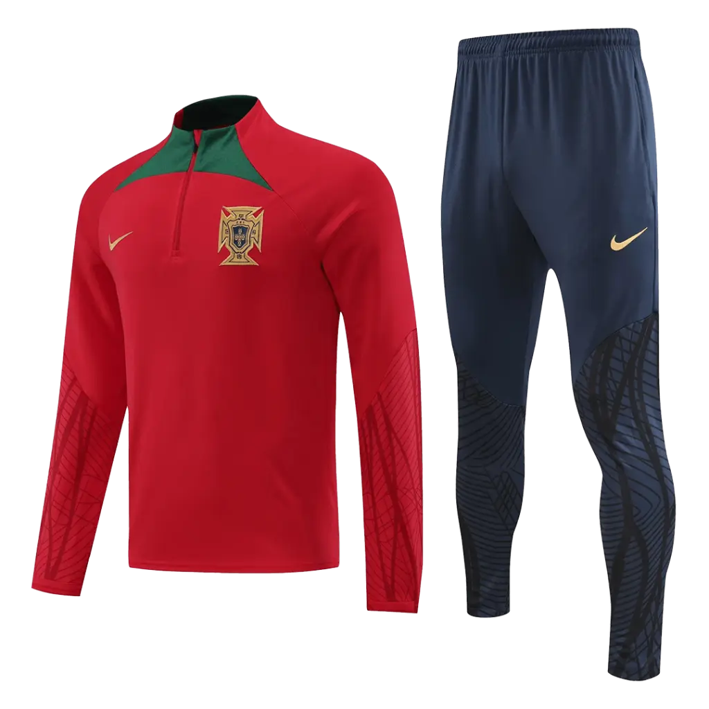 Portugal 2022-23 Half-zip Tracksuit Red
