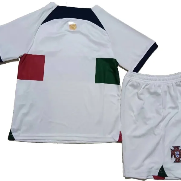 Portugal 2022/23 Away Kids Jersey And Shorts Kit