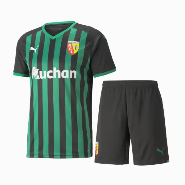 RC Lens 2021/22 Away Kids Jersey And Shorts Kit