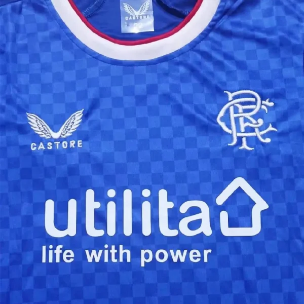 Rangers 2022/23 Home Kids Jersey And Shorts Kit