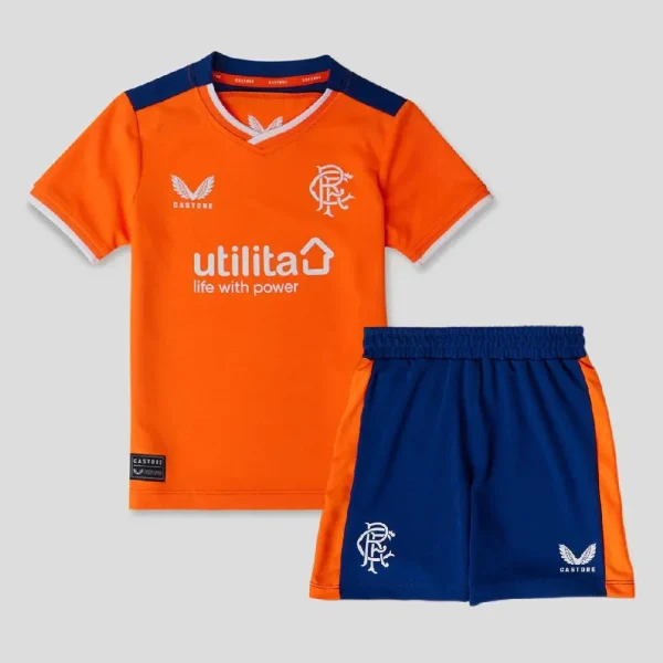 Rangers 2022/23 Third Kids Jersey And Shorts Kit