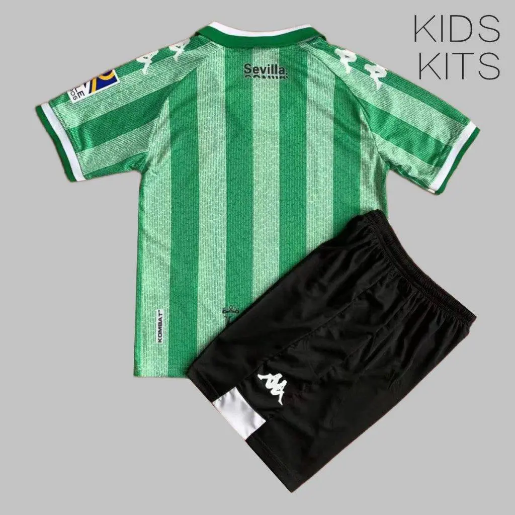 Real Betis 2021/22 Cup Kids Jersey And Shorts Kit