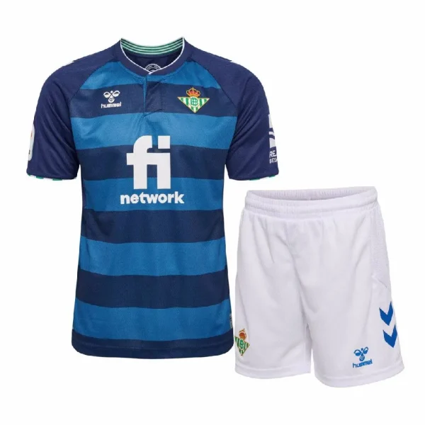 Real Betis 2022/23 Away Kids Jersey And Shorts Kit