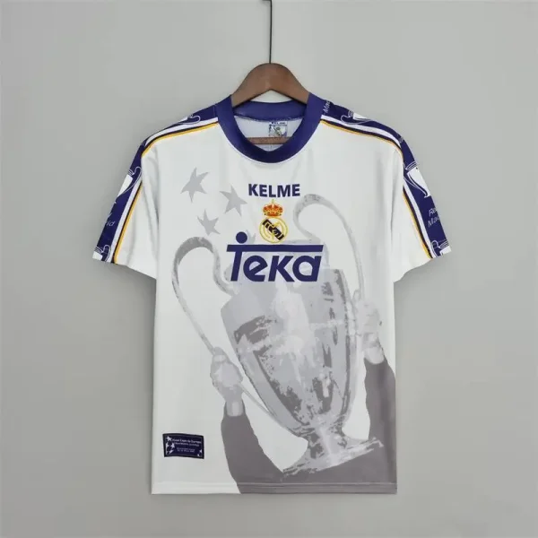 Real Madrid 1997/98 Champions League 7 Champions Commemorative Retro Jersey