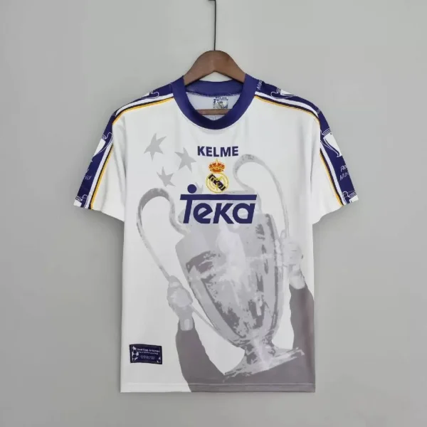 Real Madrid 1998 UCL Winners Signed Retro Jersey