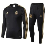 Real Madrid 2019-20 Half-zip Tracksuit Black