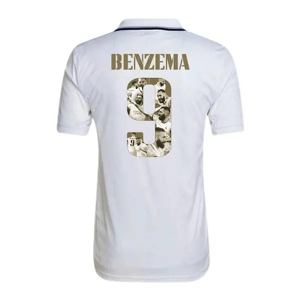 Real Madrid 2022/23 Home #benzema 9 Ballon D'or Jersey
