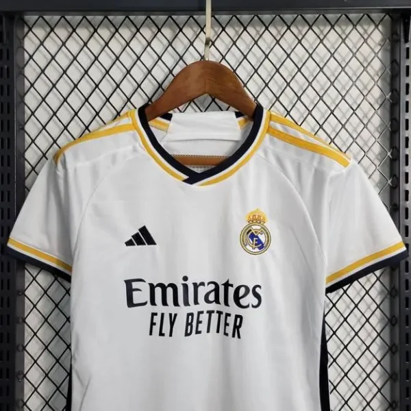 Real Madrid 2023/24 Home Kids Jersey And Shorts Kit
