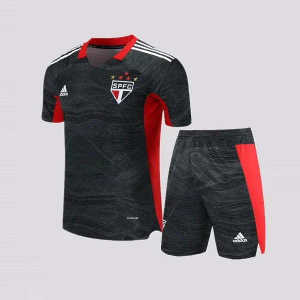 Sao Paulo 2021 Goalkeeper Kids Jersey And Shorts Kit