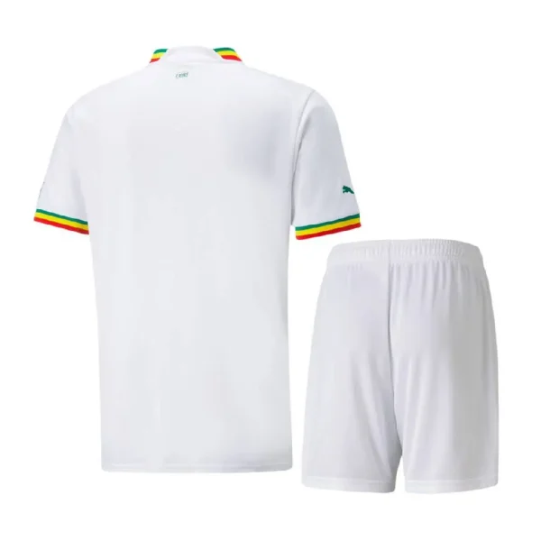 Senegal 2022 World Cup Home Kids Jersey And Shorts Kit
