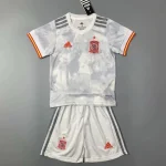 Spain 2021 Away Kids Jersey And Shorts Kit