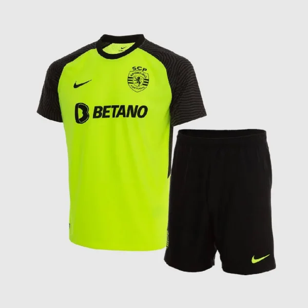Sporting CP 2021/22 Away Kids Jersey And Shorts Kit