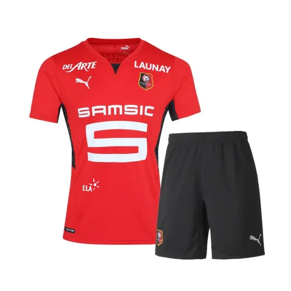Stade Rennais 2021/22 Home Kids Jersey And Shorts Kit