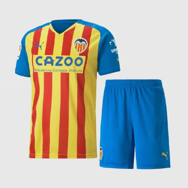 Valencia CF 2022/23 Third Kids Jersey And Shorts Kit