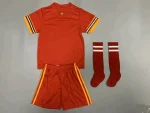 Wales 2020 Home Kids Jersey And Shorts Kit