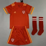 Wales 2020 Home Kids Jersey And Shorts Kit