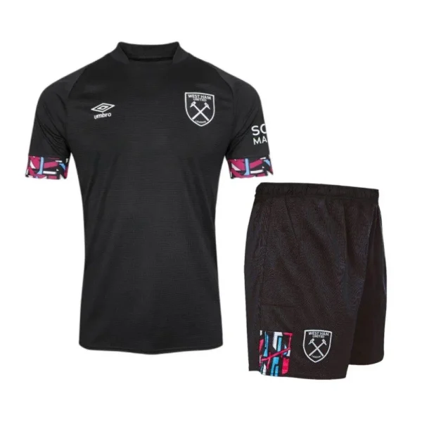 West Ham United 2022/23 Away Kids Jersey And Shorts Kit