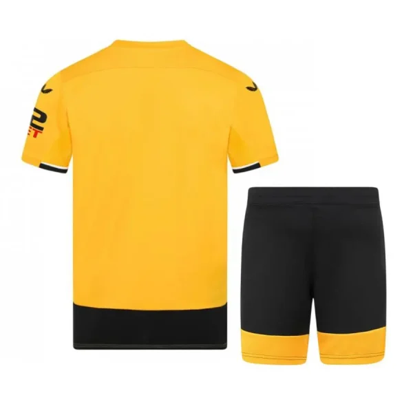 Wolves 2022/23 Home Kids Jersey And Shorts Kit