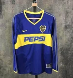 Boca Juniors 2003-2004 Home Long Sleeves Retro Jersey