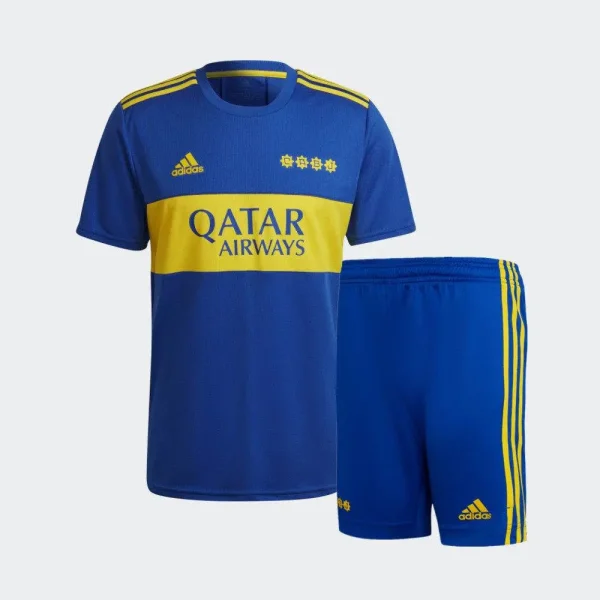 Boca Juniors 2021 Home Kids Jersey And Shorts Kit