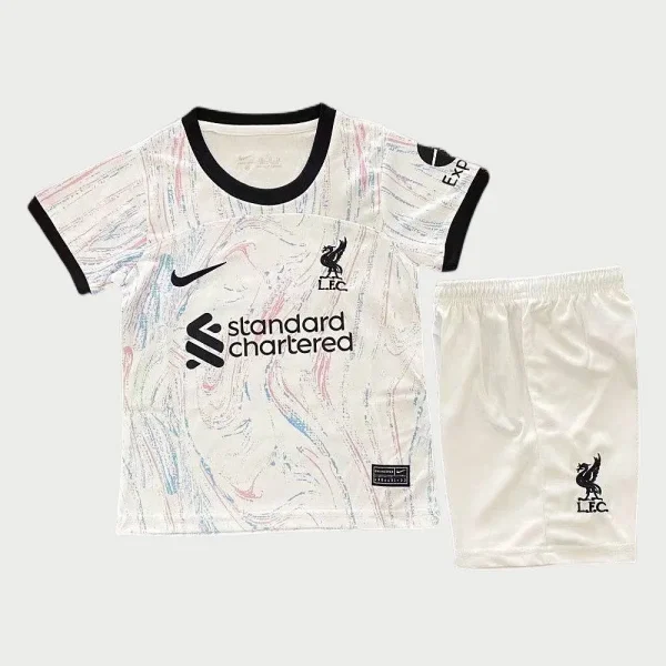 Liverpool 2022/23 Away Kids Jersey And Shorts Kit